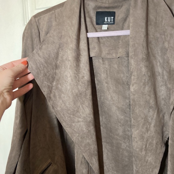 Kut from the Kloth Suede like Jacket Sz L - Picture 3 of 6